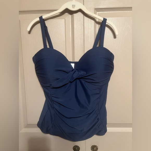 Tropical Escape Other - Tropical Escape Blue Swim Top